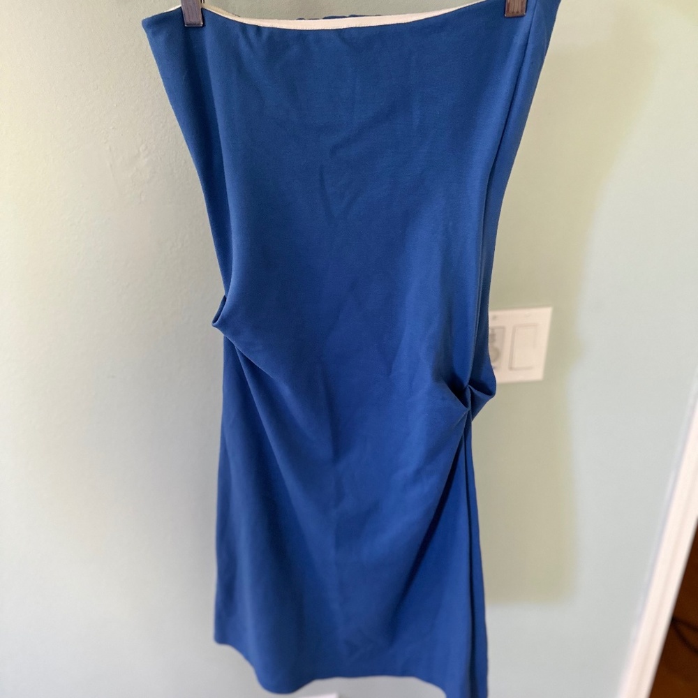 Amy Matto New York Strapless Blue Dress Sz S